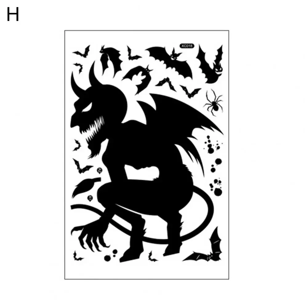 Экологичная стильная Наклейка на окно в виде призрака Хэллоуин домашний декор