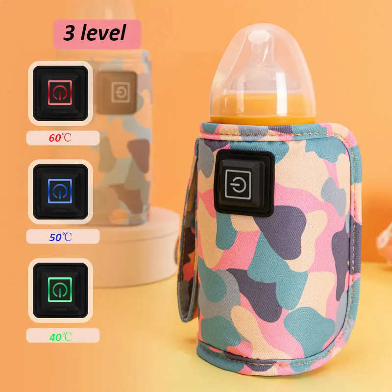 

Portable Baby Bottle Warmer USB Plug Bottle Thermal Warm Bag Nursing Bottle Heater Insulated Bag Fabric Fast Heating Warmer Bag