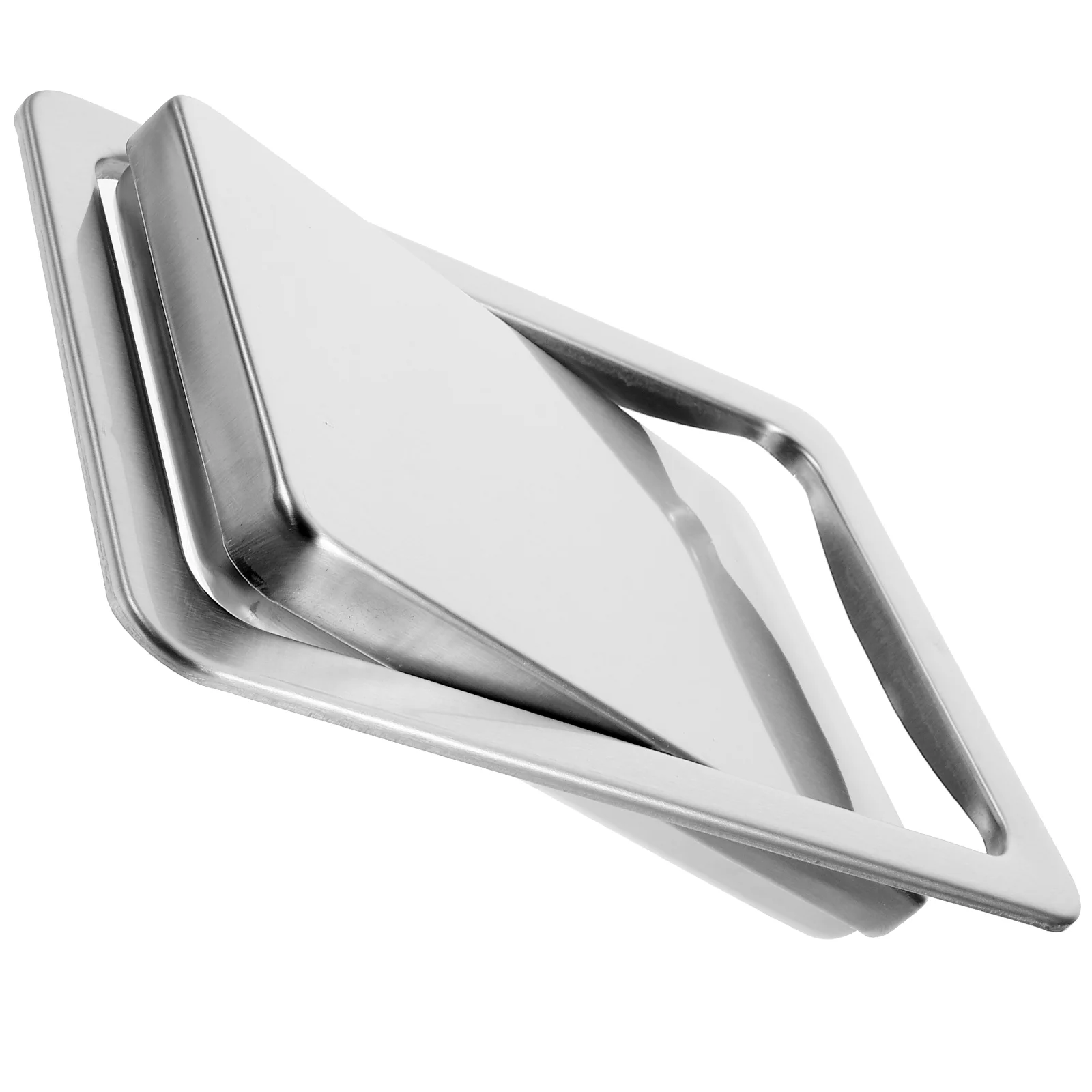 

Trash Can Countertop Lid Accessories Bathroom Supply 430 Stainless Steel Recessed Cover Kitchen Tabletop