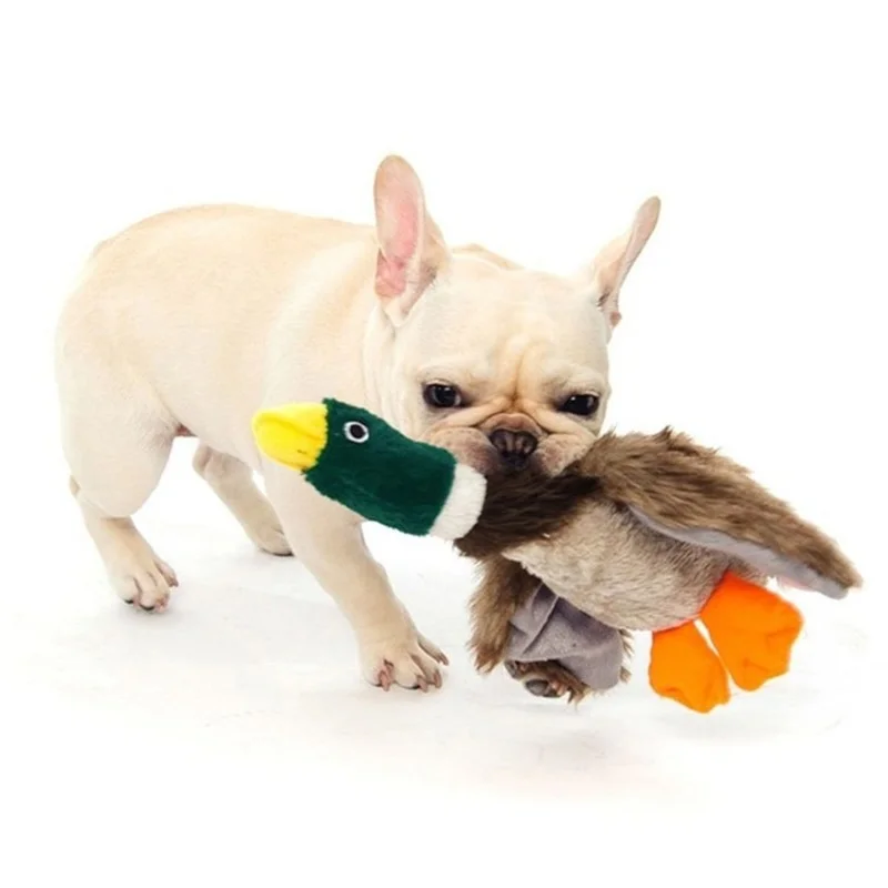 

Dog Toys Pet Toy Plush Squeaking Duck Dog Toy Plush Puppy Honking Duck For Dogs Pet Chew Squeaker Squeaky Toy Dog Chew Toy