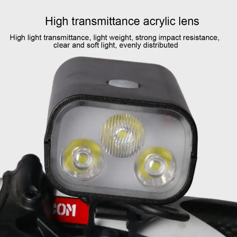 

Ultra Bike Light 3 T6 USB Rechargeable Lamp MTB Mountain Road Strong Light Bicycle Lantern Cycling Flashlight Bike Accessories