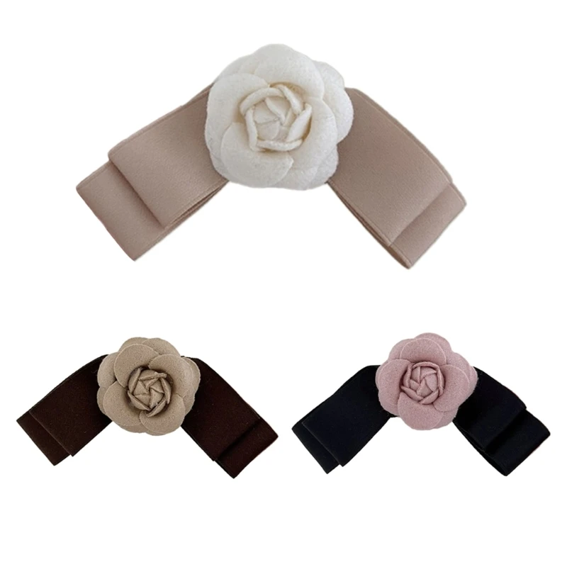 

Pink Flower Y2K Camellia Duckbill Hairpin Sweet Handmade HairPin
