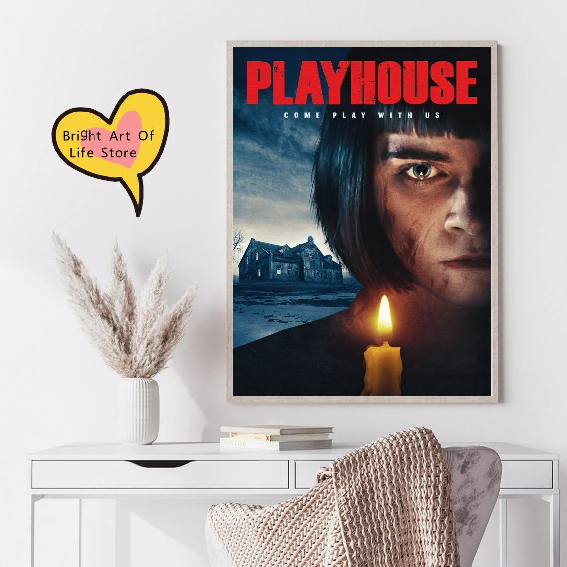 

Playhouse (2020) покрытие плаката фильма, фотопечать на холсте, настенное искусство, домашний декор (без рамки)