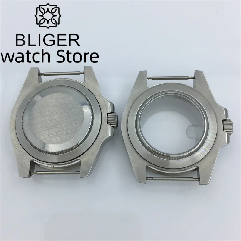 Стекло с сапфировым стеклом 40 мм датчиком движения NH34 NH35 NH36 NH37 NH38 NH39 ETA2824 2836 PT5000