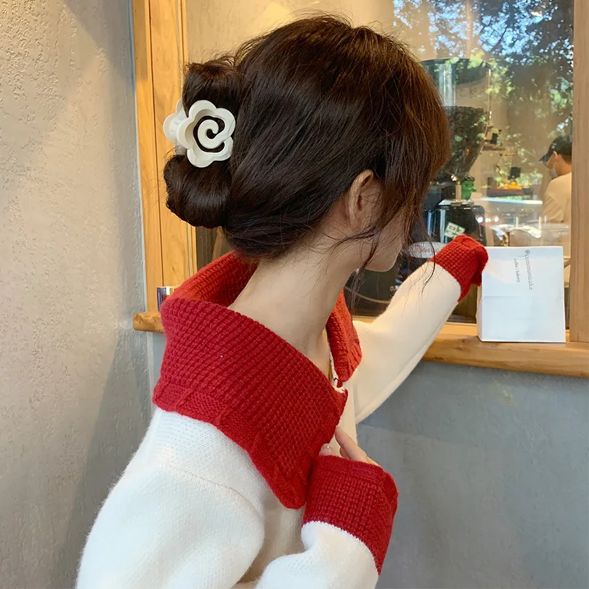 

Шелковые шарфы с красивой шифоновой катушкой escherichia для погружения головы волнистые точки эластичная лента для хвоста головной убор