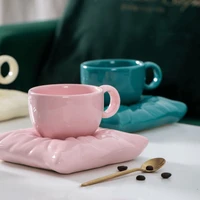 tea mug set canecas ceramic copo %d0%ba%d1%80%d1%83%d0%b6%d0%ba%d0%b8 cute retro afternoon tea pillow coffee cup breakfast ins wind ceramic chick cups