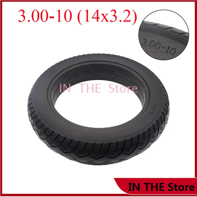 

3.00-10 solid tire 14x3.2 solid tire motorcycle 14 inch rubber solid tire wear resistance