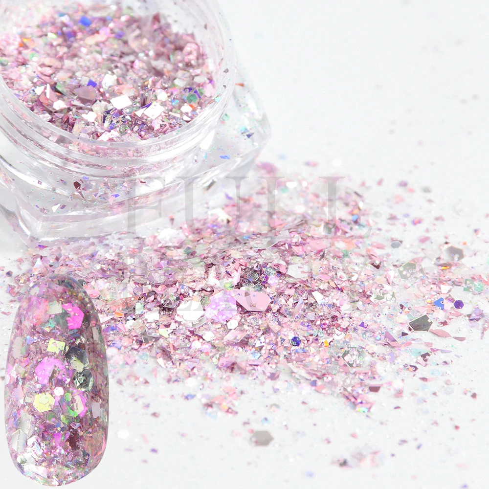 12 шт. набор блесток для нотей шестигранники маникюр ногтей блёстки новинки все