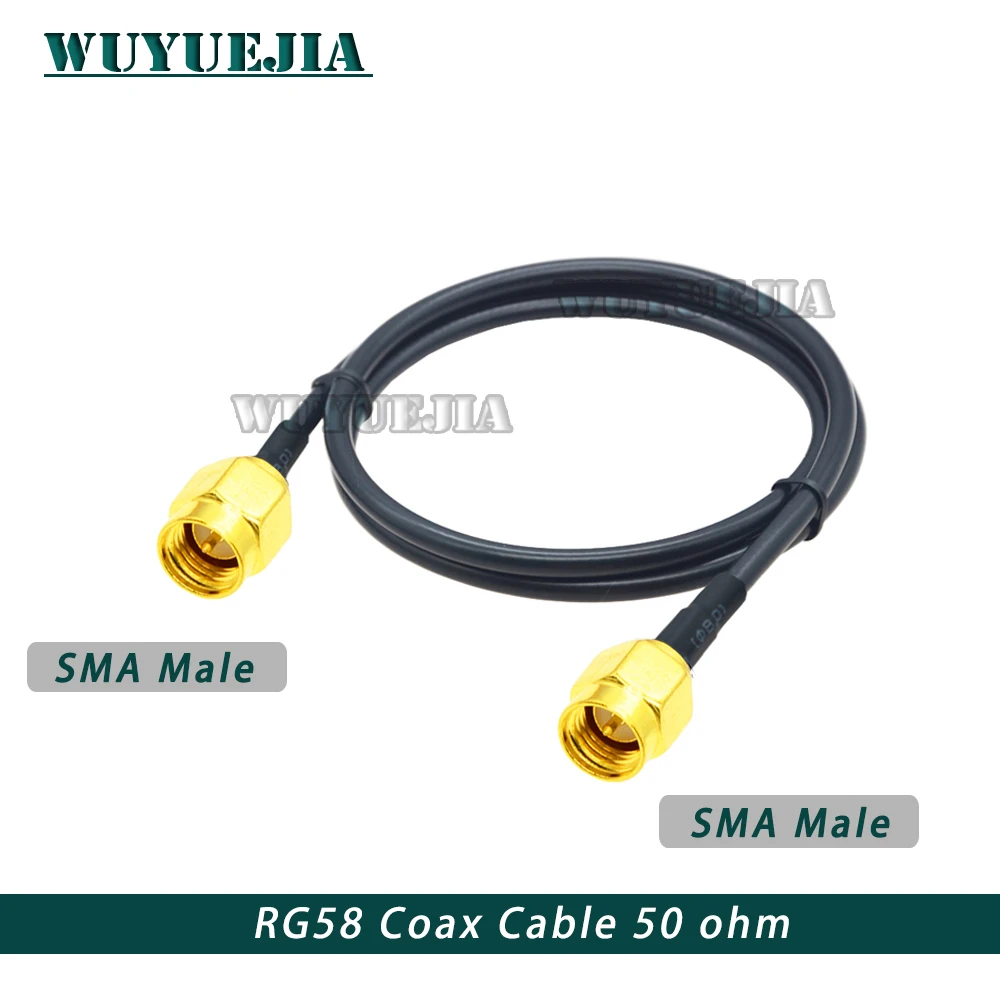 

RG58 Coaxial Cable SMA Type RP SMA Male to RP SMA Female Bulkhead WiFi Antenna Extension Cord RG-58 50 Ohm SMA Pigtail Jumper