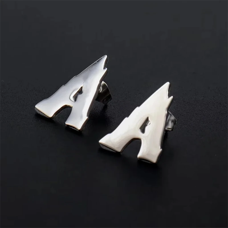 

1017 ALYX 9SM Solid A Letter Earring Men Women Couple Gift Unisex ALYX Hip Hop Club Earring With Box