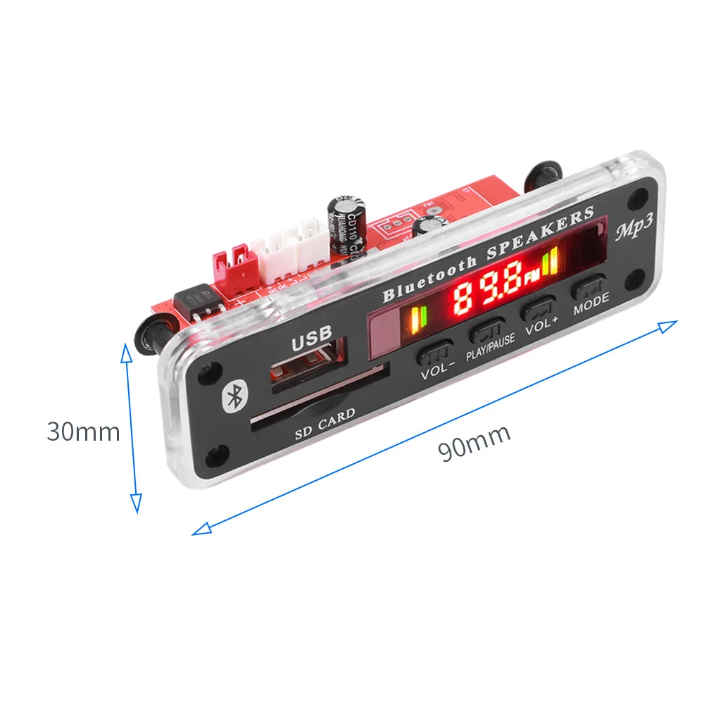 2*20 Вт усилитель MP3 декодер плата запись вызовов 7 в-18 в стерео Bluetooth 5 0 MP3-плеер