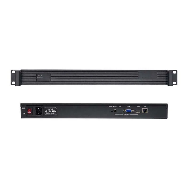 Фото Новый декодер-устройство для потоковой передачи видео UNISHEEN JM3510C SRT RTMP RTSP H.265 H.264 HDMI VGA SDI, 1U, для установки в стойку, модель 2026 года №3