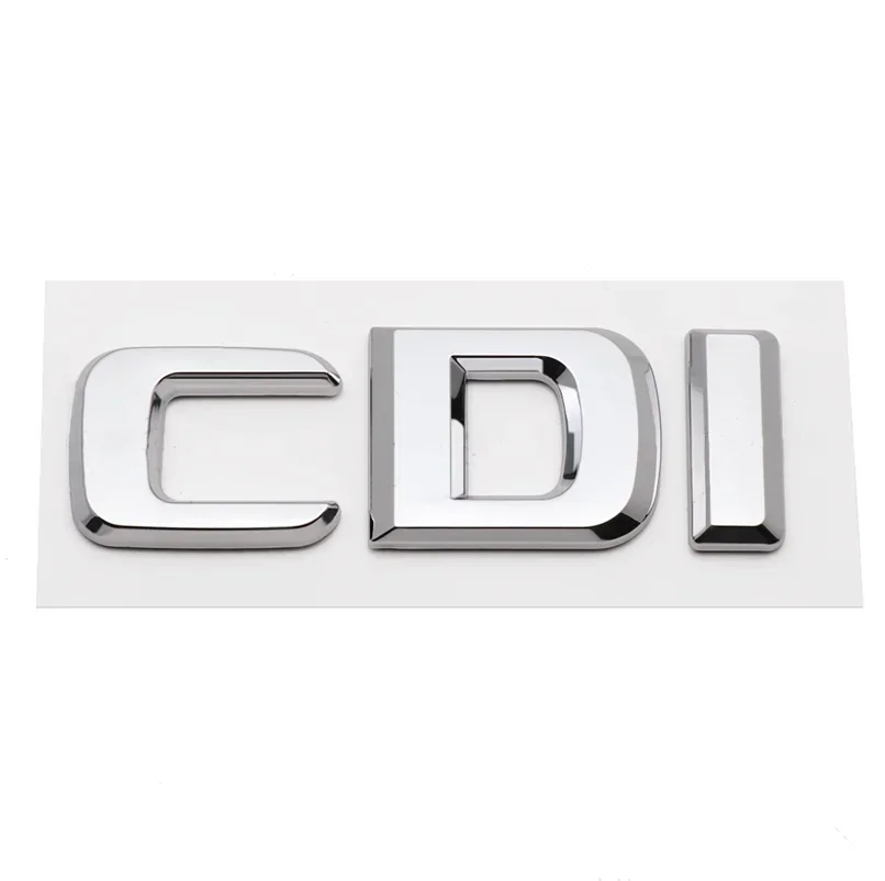 

3D ABS хромированные буквы, автомобильный Стайлинг, значок заднего багажника, эмблема CDI, логотип для Mercedes E270 E280 S400 E220 ML320 GLK220, автомобильные аксессуары