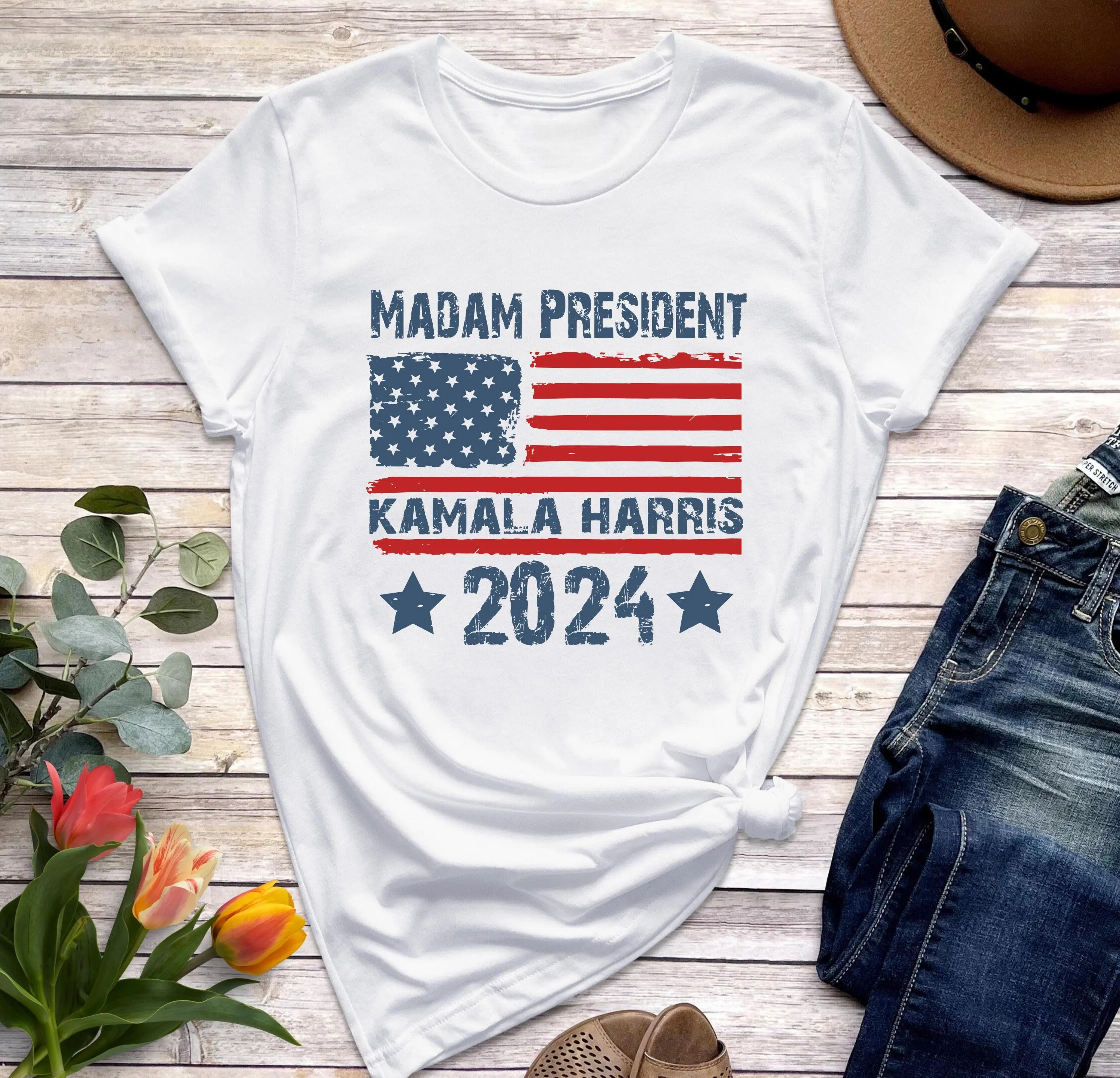 Madam President 2024 Election T Shirt Kamala Harris Rally Feminist I Am Speaking Https Www Etsy Com Hk En Listing