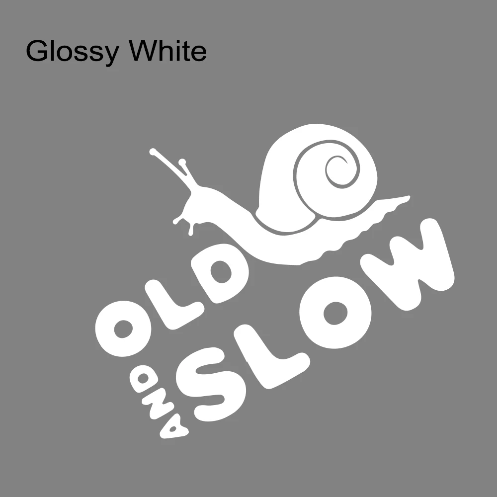 

17 см × 13 см автомобильная наклейка забавные старые и медленные графические виниловые наклейки водостойкие авто к