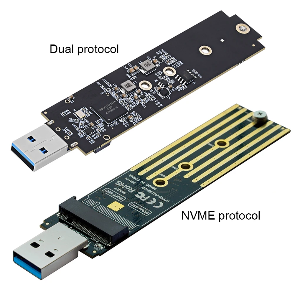 Адаптер NVME — USB 10 Гбит/с M.2 Макс. 2 ТБ 3.1 Поддержка UASP TRIM для 2230 2242 2260 2280 SSD