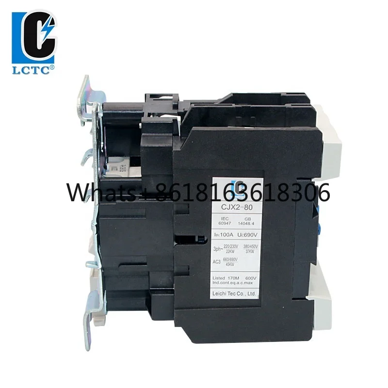 Магнитный контактор переменного тока 3 фазы серебристый 80 А 40 230 В 220 30 Гц