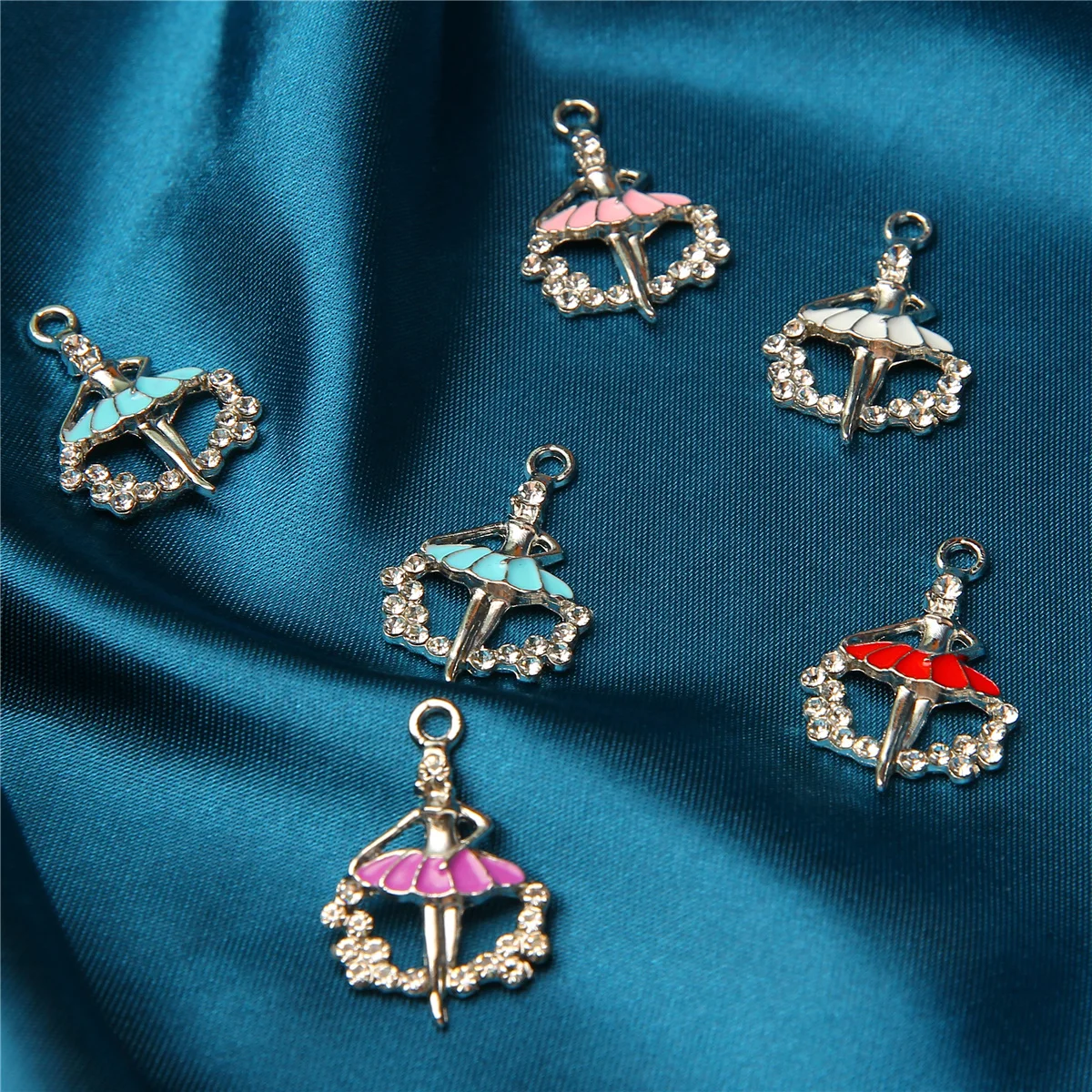 10 шт. подвеска в виде танцовщицы балета 25 х17 мм