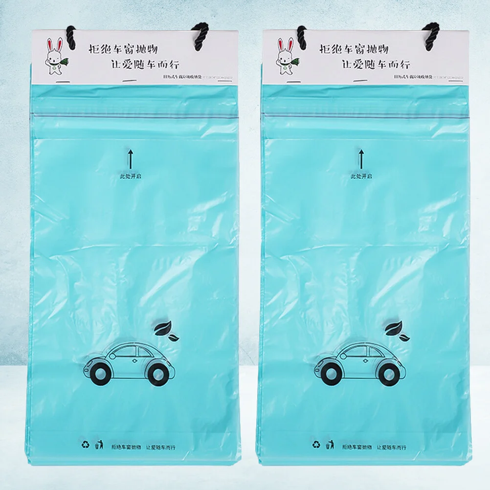 

100 Pcs Disposable Paste Trash Bag Car Garbage Self-Adhesive Bin Cars Bags Detachable