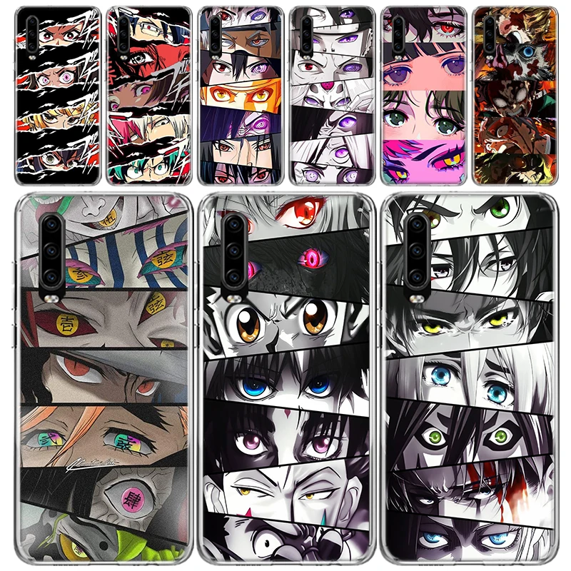 

Прозрачный мягкий чехол для телефона с аниме рисунком комиксов манга глаза для Huawei P30 P40 P50 P20 P10 Lite Mate 40 30 20 10 Pro индивидуальный чехол с принтом
