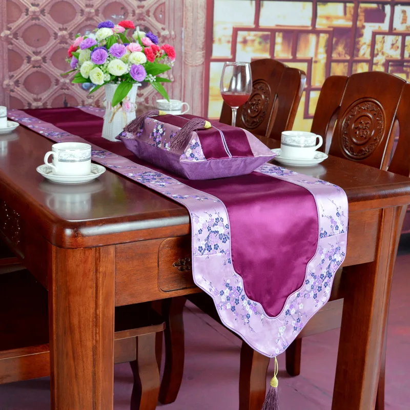 

New Chinese Table Runner Retro Coffee Table Flag Modern Minimalist Tea Flag Shoe Cabinet Entrance TV Cabinet Cover