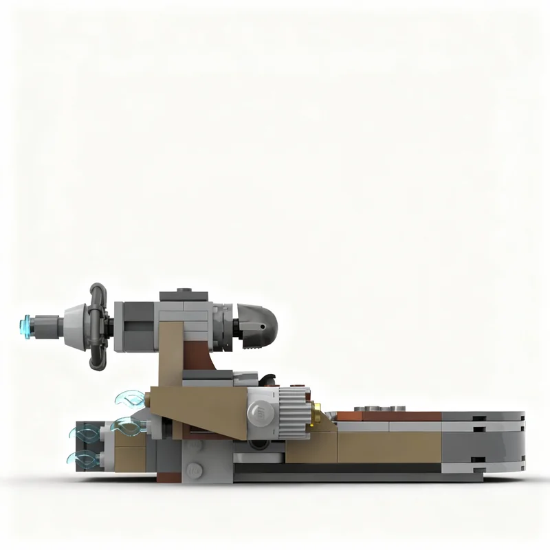 Фото Набор из 164 деталей MOC X 34: Коллекционная модель звездолета-скоростника для сборки, серия миниатюрных конструкторов DIY, подарок для любителей творчества №4