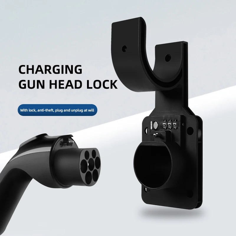 

EV Charger Holder Holster Dock with lock For Electric Vehicle Type 2 Charging Cable Extra Protection For Tesla Model 3 Model Y