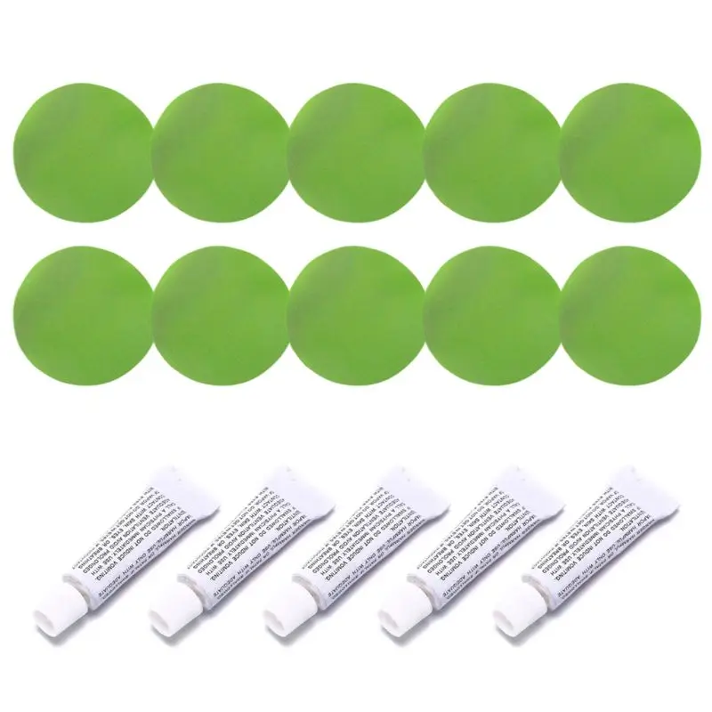 

5 Sets Professional Inflatable Boat Repair PVC Material Adhesive Patches Glue for Sofa Air Matteress Swimming Pool