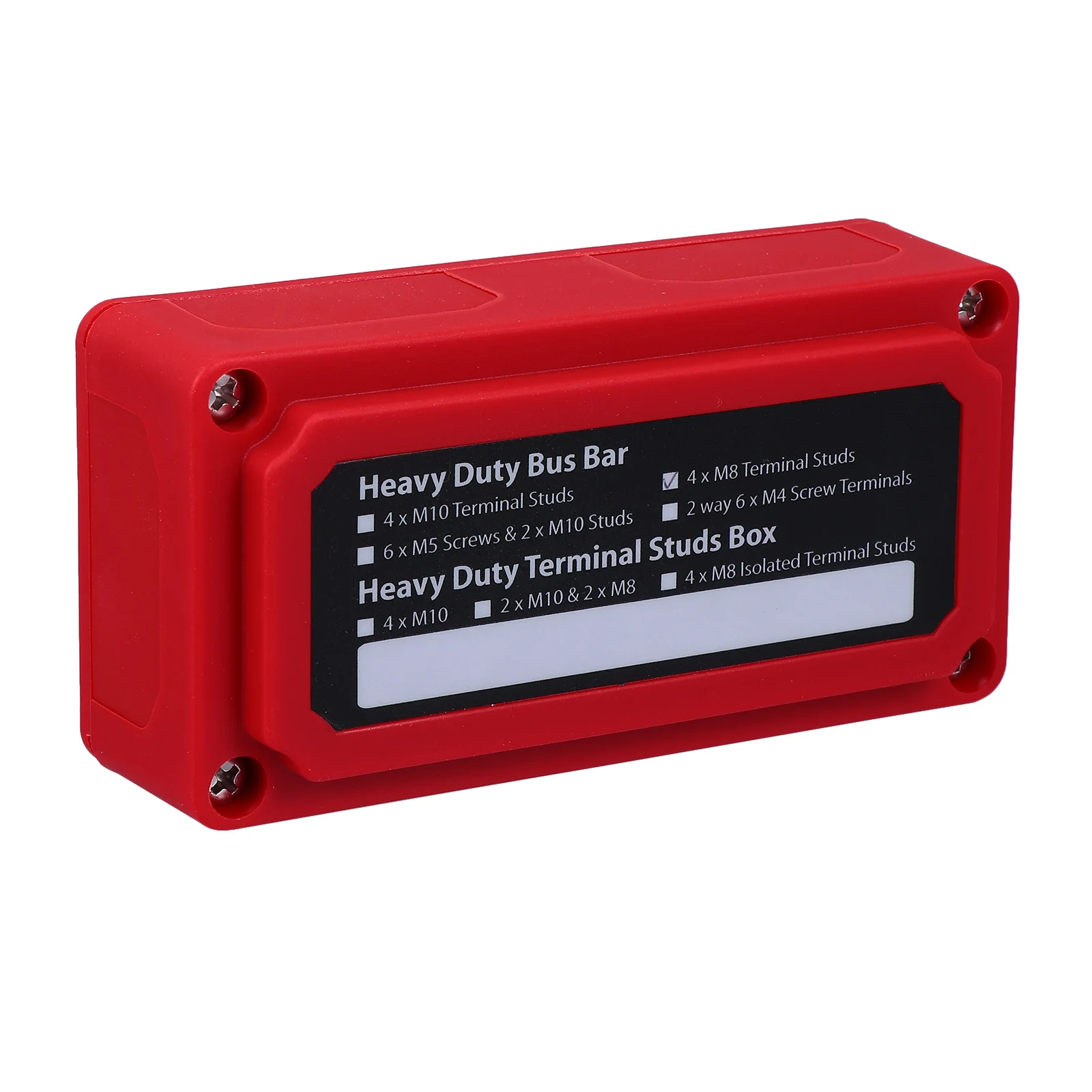

Bus Bar Block Red Cover for Ground Distribution for Boat Power Terminal Block