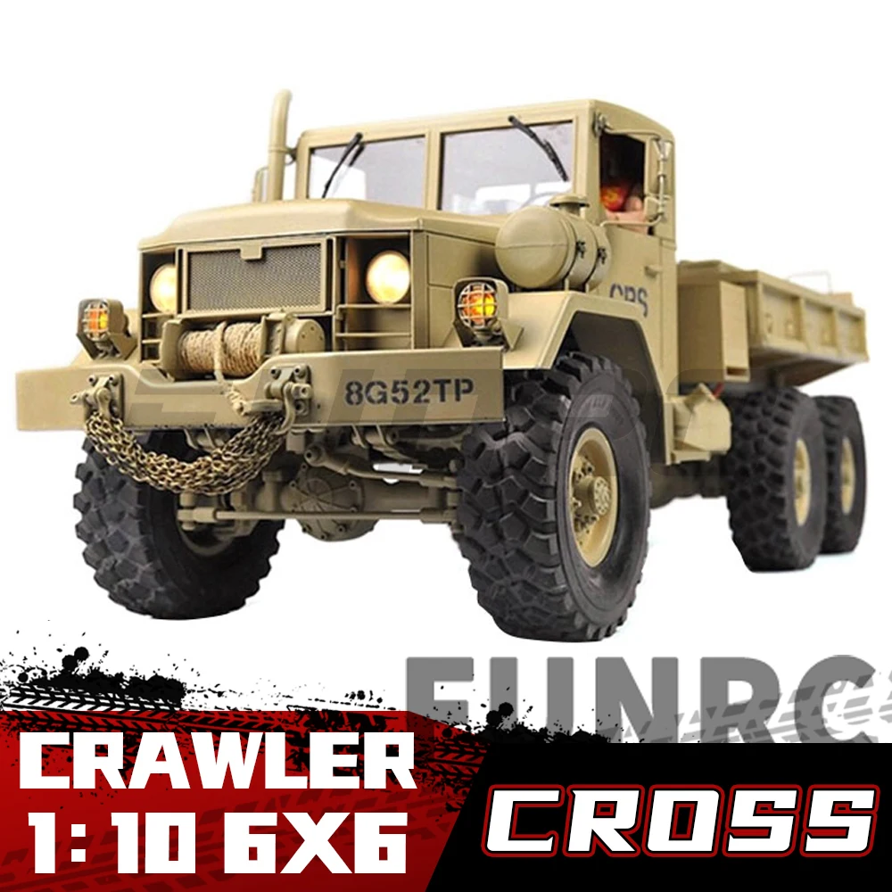 Cross RC автомобиль грузовик 1/10 HC6 6WD 2 4G с дистанционным управлением военный Багги