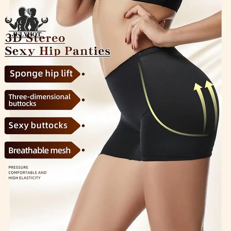 

Crotch Panties Base Fake Ass Lifting Hip Boxer Fixed Sponge Pad Shaping Shorts No Trace Hip Lift Shaping Yoga Shorts Underpants