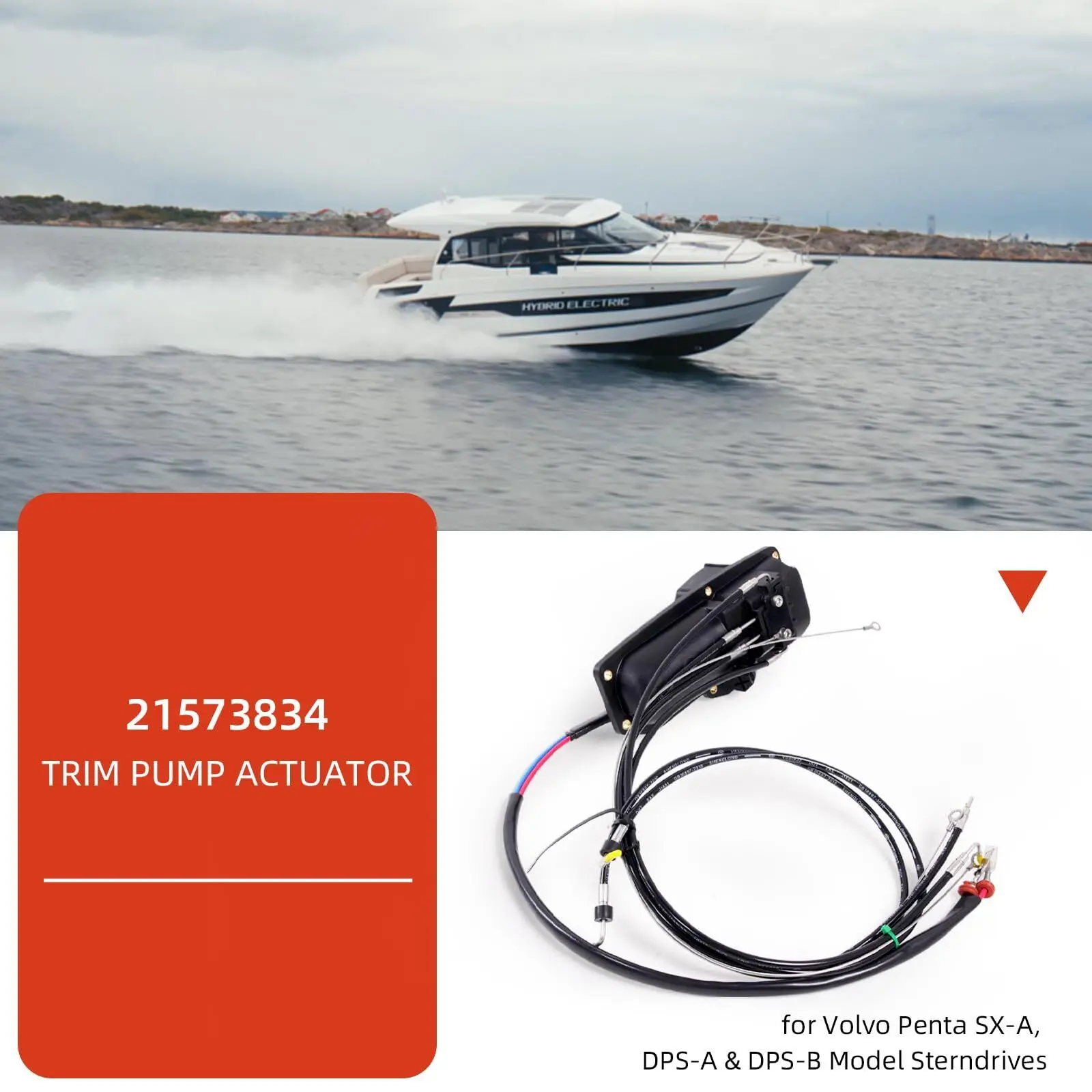 Мотор привода насоса наклона Power Trim в сборе для Volvo Penta SX-A DPS-A-B TSK-B-AC-32-NPT TSK-B-32-NPT 21945915