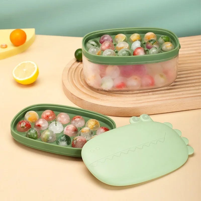 

Форма для льда, сотовая силиконовая форма для льда, ванночки для мороженого, кухонная форма для виски, коктейля, льда со съемными крокодилов...