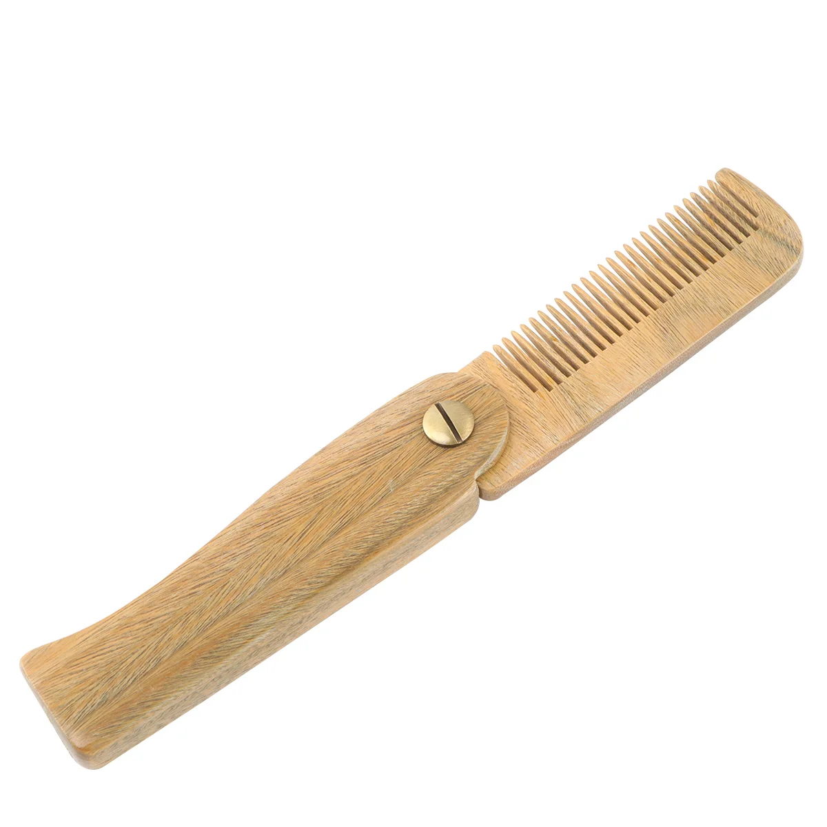 

Foldable Portable Green Sandalwood Comb Anti-static Wooden Hair Comb Hair Smoothing Comb Fine Comb for Women Girls (Burlywood)