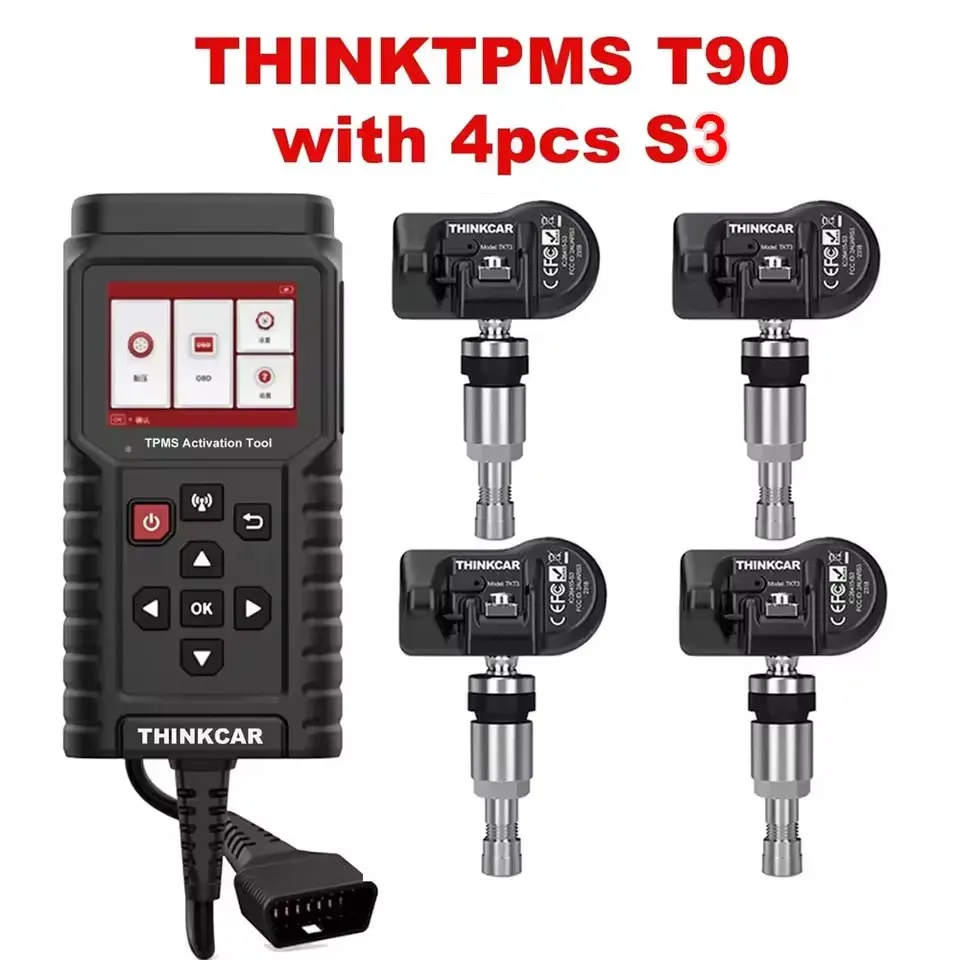 

ThinkCar TP T90 TPMS Инструмент активации OBD2 Автомобильный диагностический программатор кода неисправности Датчик давления в шинах Сервисный инструмент PK THINKTPMS G2
