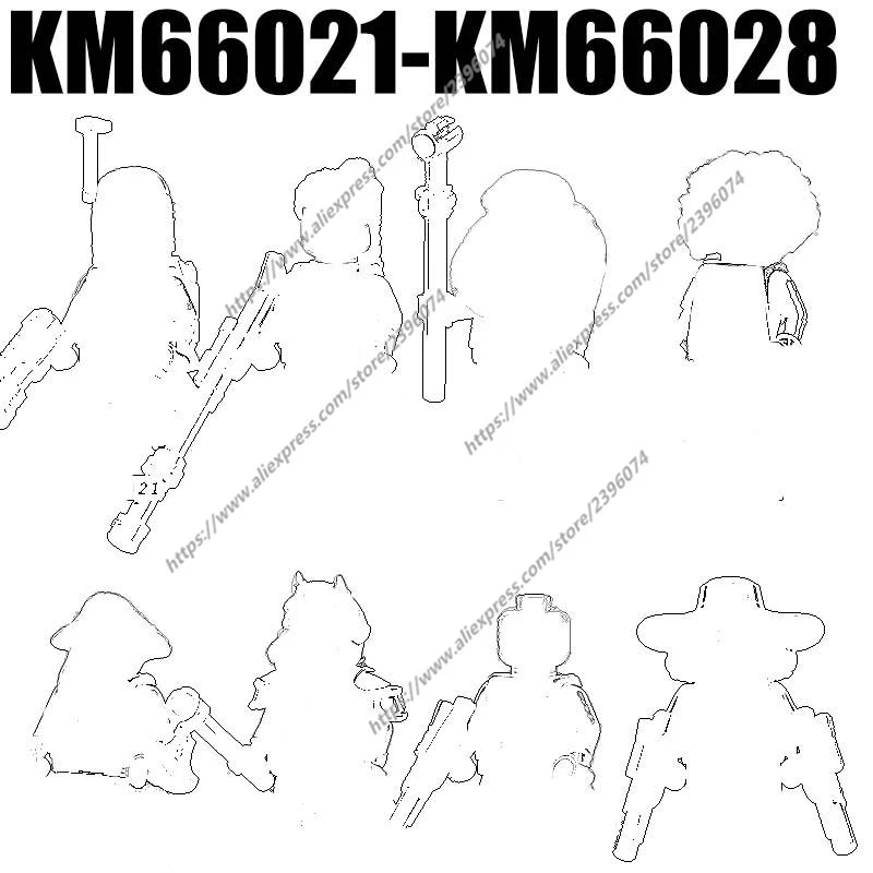 Экшн-фигурки аксессуары для фильмов строительные блоки кирпичи игрушки KM66021 KM66022