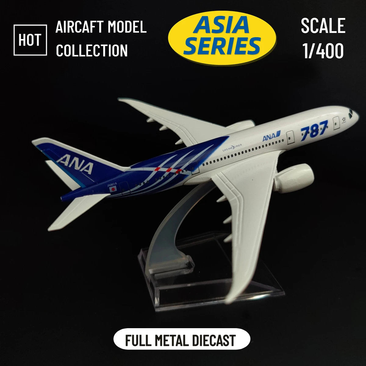 

Scale 1:400 Metal Aviation Replica 15cm Japan ANA 787 Airline Model Airbus Boeing Aircraft Diecast Miniature Toy for Boy Girl