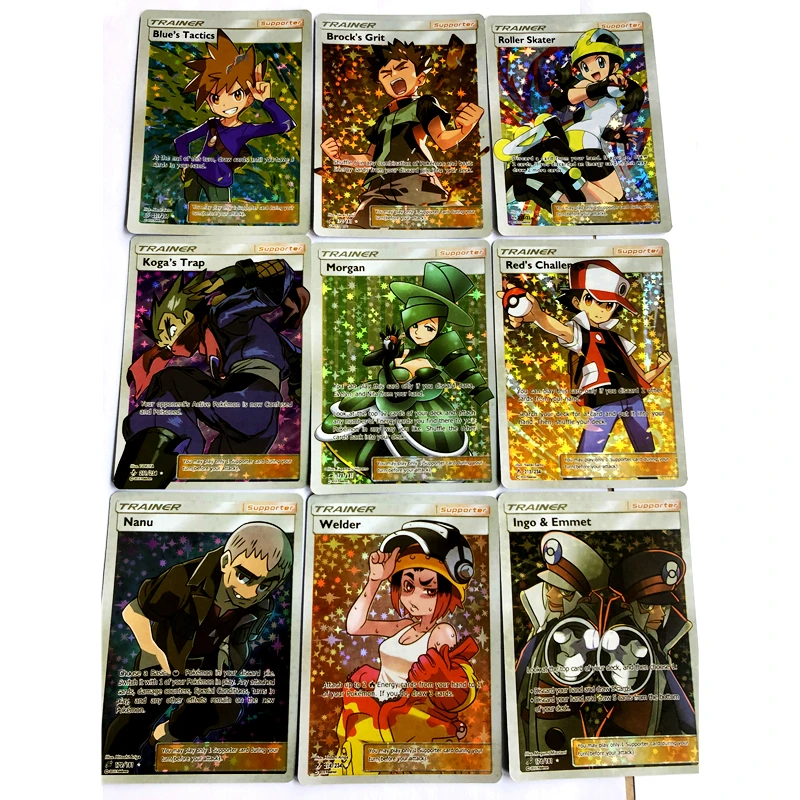 

NEW 60PCS A Set of Pokemon Trainer Game Collection Cards, Collect 60 Different Birthday Gifts for Children and Friends KA