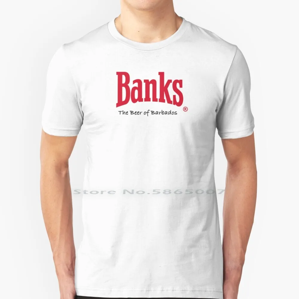 

Banks Beer-Alternate T Shirt 100% Cotton Banks Barbados Brewery Caribbean Big Size 6xl Tee Gift Fashion