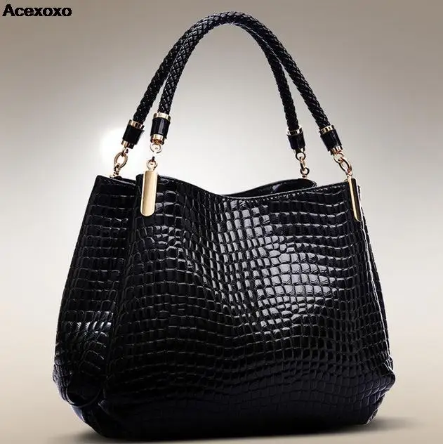 

Women's fashion crocodile leather bag