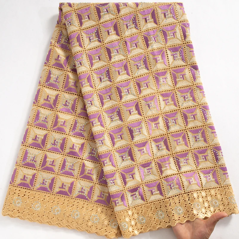 Кружевная швейцарская вуаль SJD кружево с яркостью Высококачественная 2024