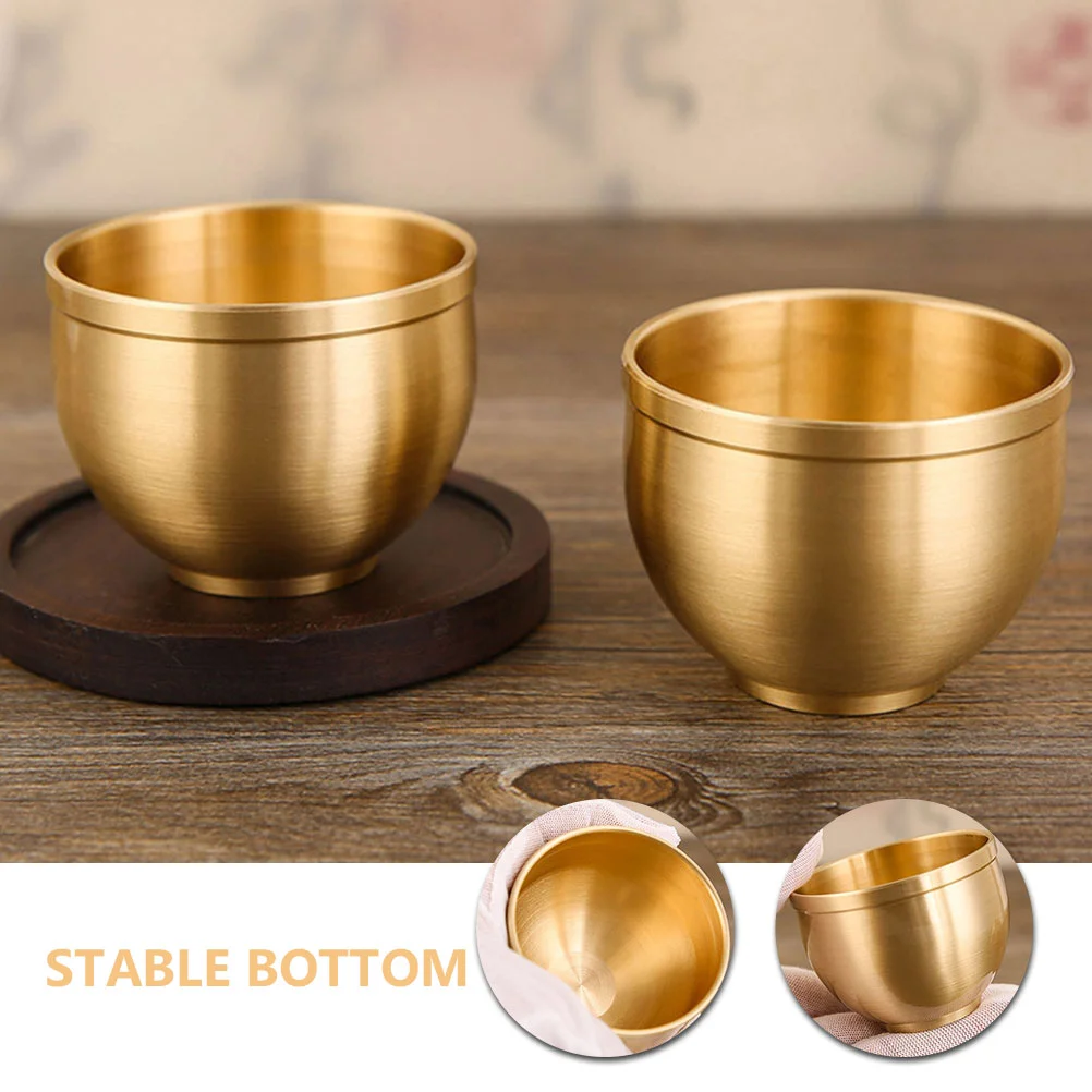2-шт чашка в китайском стиле ретро чайный коктейль стеклянная латунная кружка