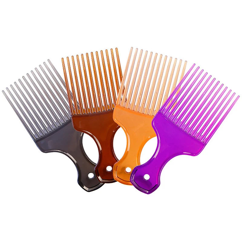 

Wide Teeth Afro Hair Fork Comb Unisex Hair Style Curly Massage Insert Brush Durable Hairdressing Curly Insert Brush Hair Styling