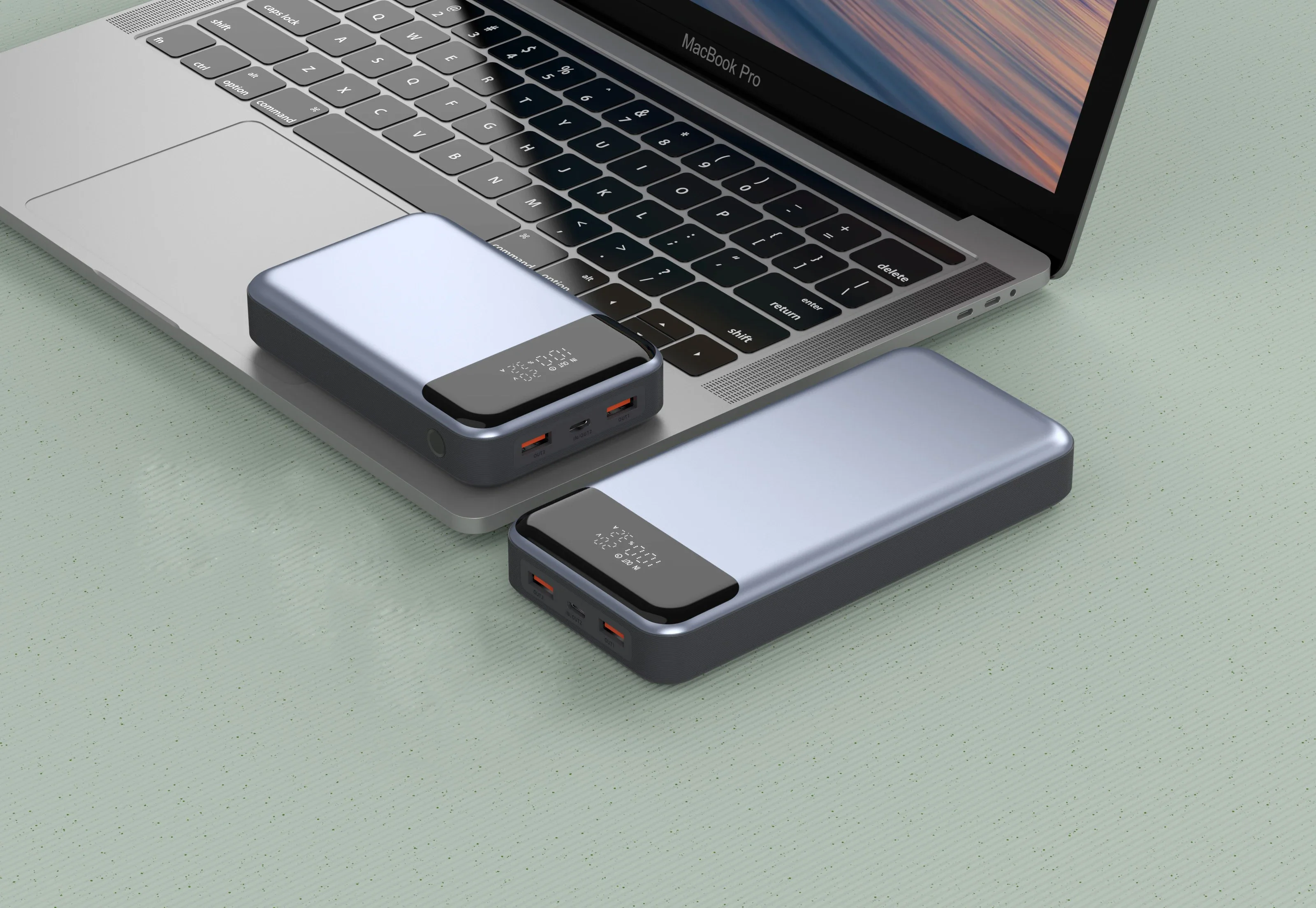 Портативное зарядное устройство 100 Вт Тип C 5 В 9 12 15 19 в 20 5A 3A QC3.0