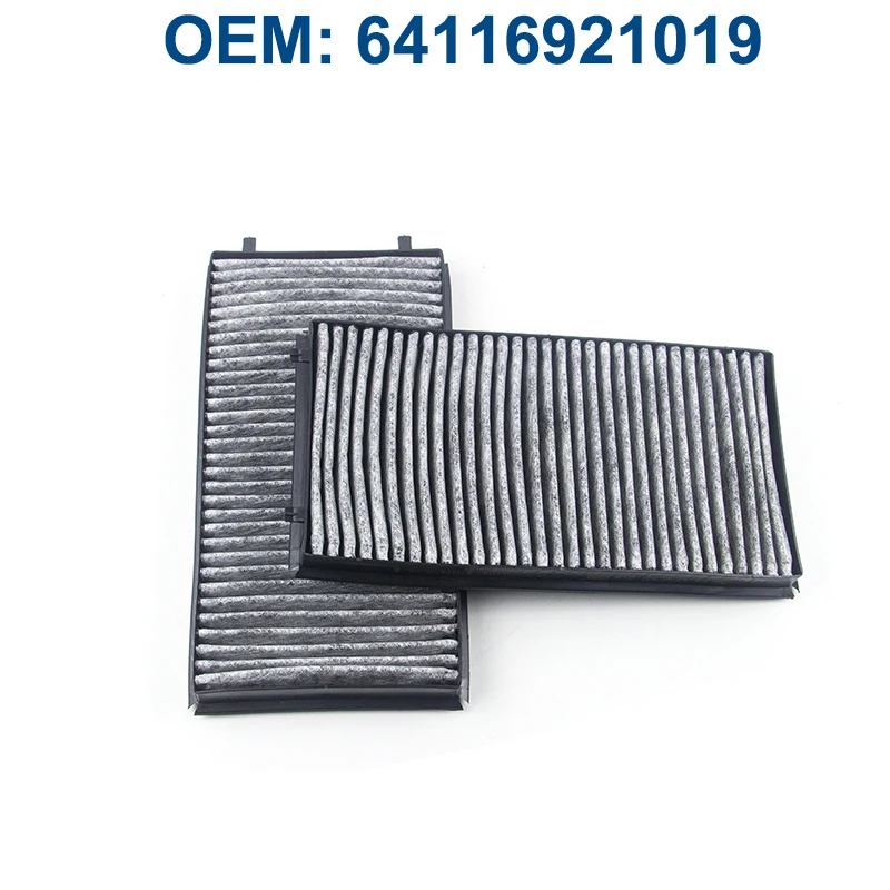 

64116921019 Car Accessories Activated Carbon Cabin Filter Oil Grid Filter For BMW 7' E65 730d M57N 730i M54 735i E766 740Li