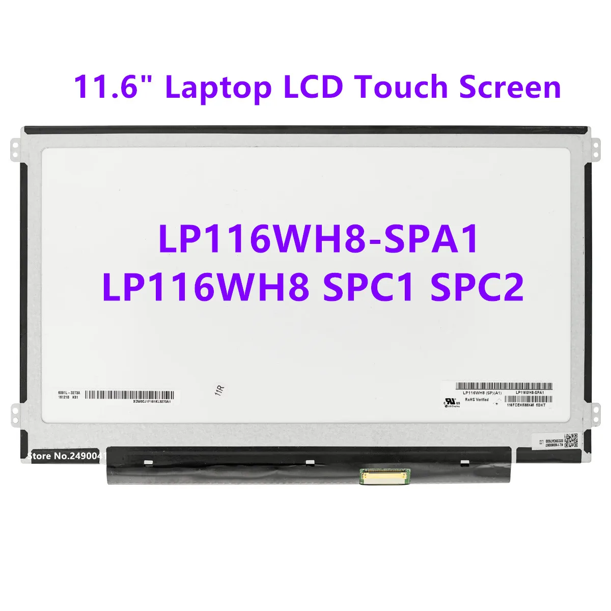 

LP116WH8-SPA1 LP116WH8 SPC1 SPC2 11,6 "сенсорный ЖК-экран для ноутбука Lenovo N22-20 Touch N23 Chromebook 80VH 80YS HD1366x768 40pin