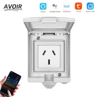 avoir ip55 electrical socket tuya wifi smart waterproof box au standard wall plug outlet outdoor protection cover home appliance