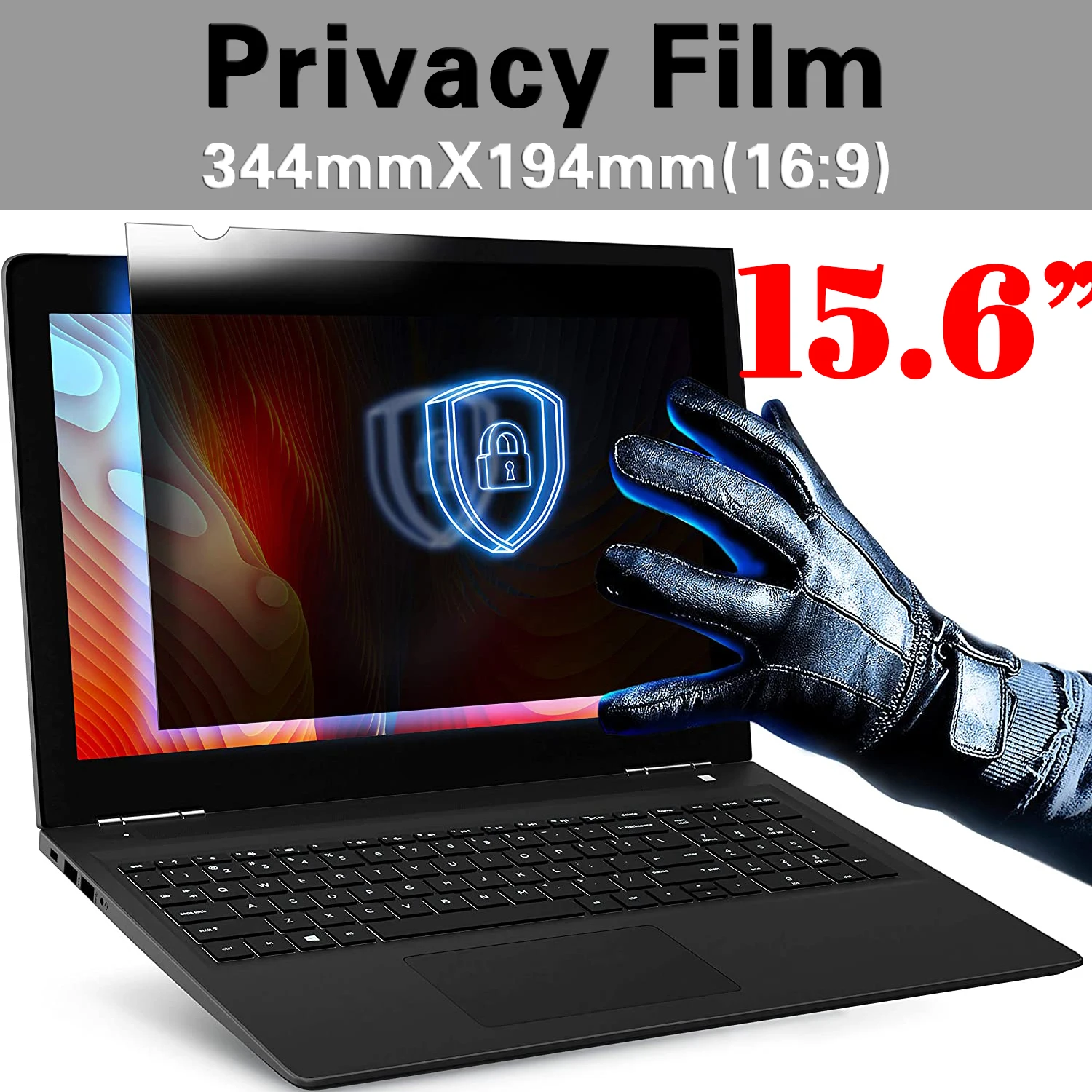 15.6 inch (344mm*194mm) Privacy Filter Anti spy Screens protective film for 16:9 Laptop