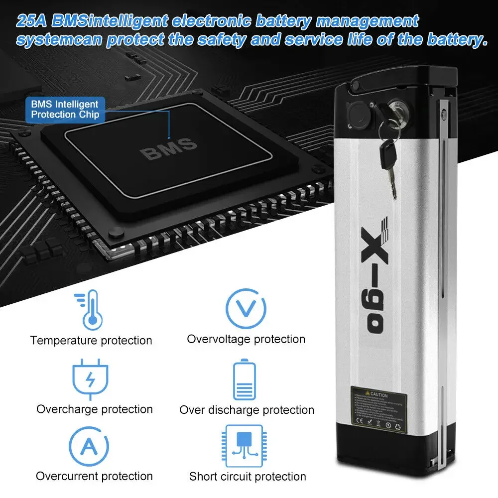 Аккумулятор 48 В литиевая батарея для электровелосипеда 13 Ач двигателя 750 Вт