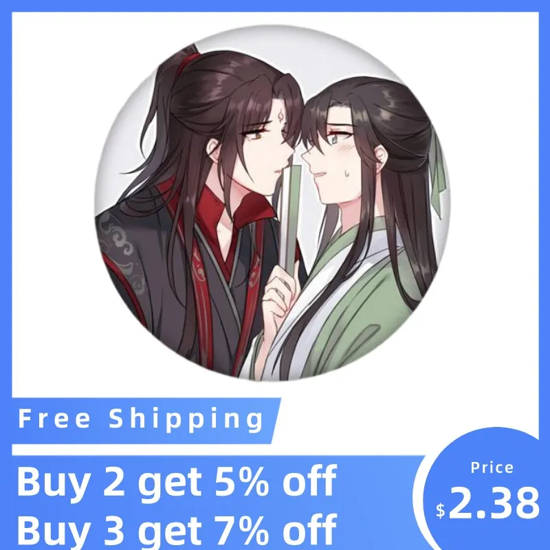 

58mm New MO DAO ZU SHI Brooch Pins Anime Badge Cosplay Accessories
